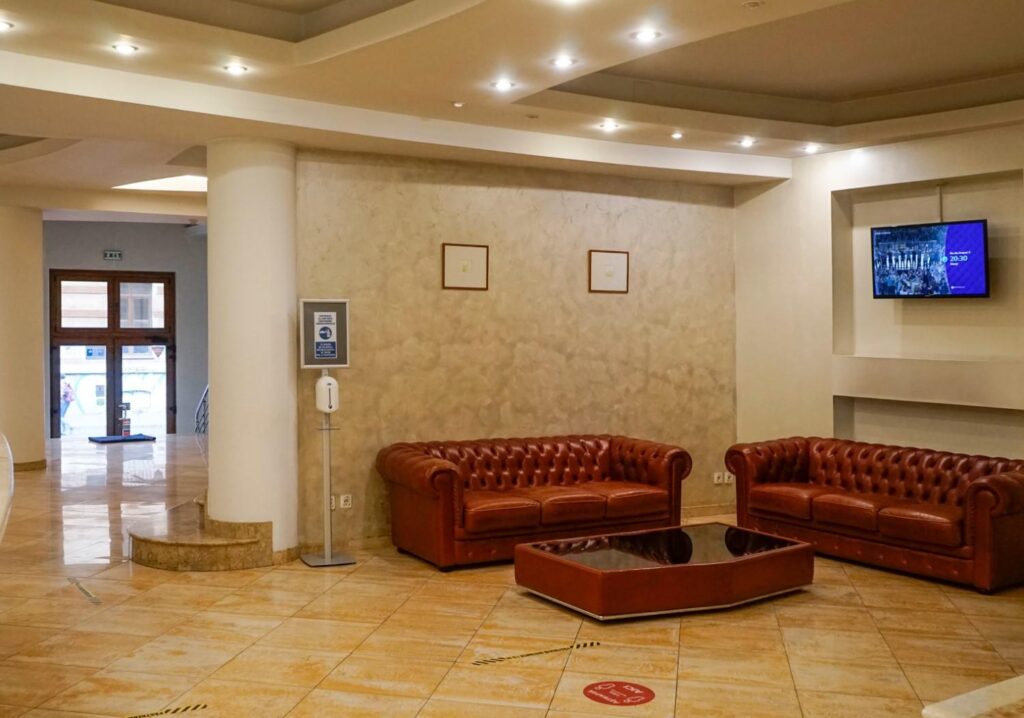 sala de relaxare in caminul de batrani Affinity Polizu Residenc